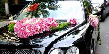 婚礼车队图片,华丽阵容映衬幸福时刻